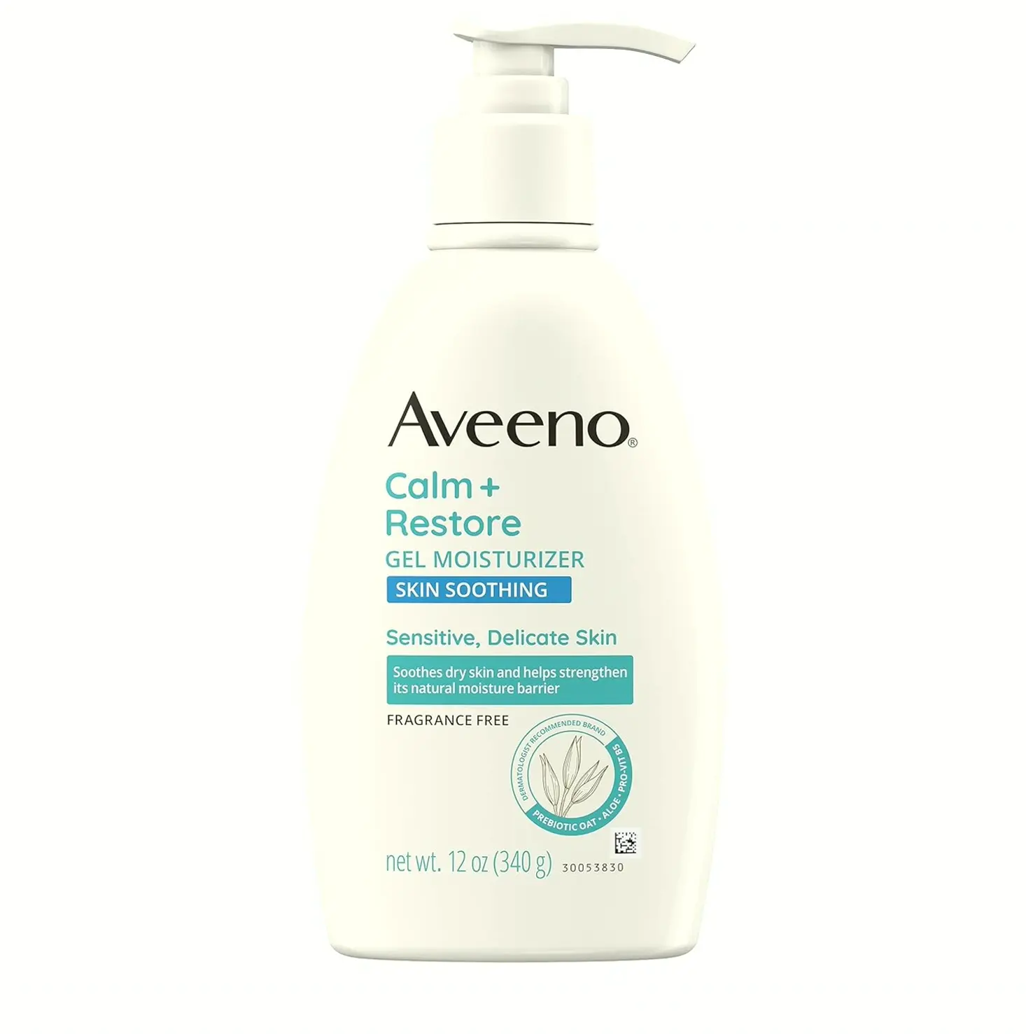 Aveeno Soothe + Restore Hydration Skin Lotion for Sensitive Complexion, Fragrance-Free, 12 oz