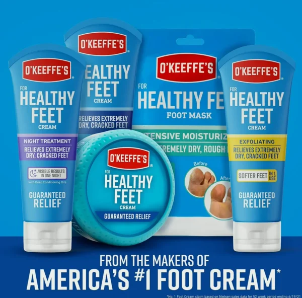 O'Keeffe's Cream for Feet, Treatment for Cracked Heels, 7 oz