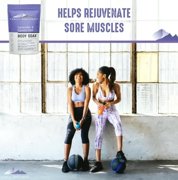 High-Quality Lavender Muscle Soak Containing MSM & Epsom Salt - 1LB
