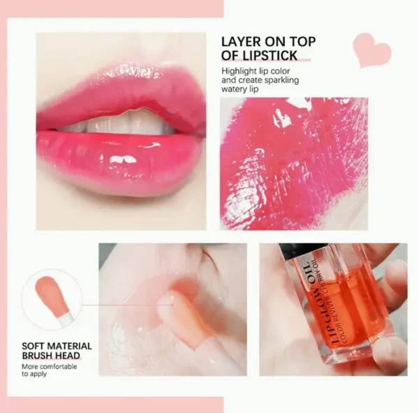Hydrating Lip Glow Oil, Nutritive Glossy Lip Balm