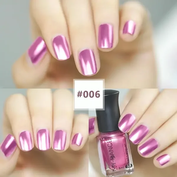 3 Colors Reflective Shiny Nail Enamel Kit