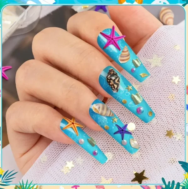 Brand 24 Grids Summer Three-Dimensional Nail Art