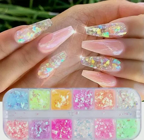 12-Shade Colorful Glitter Sequins