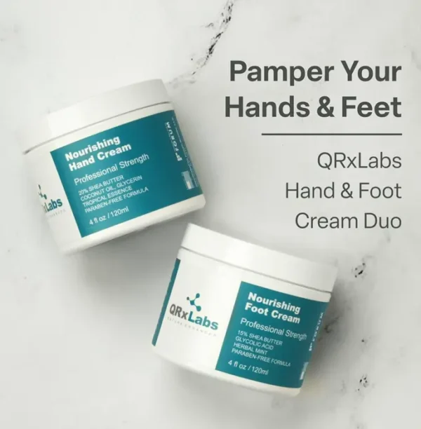 QRX Labs Hydrating Hands and Feet Lotion Set - 4 oz