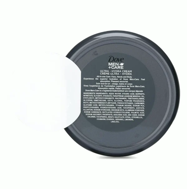 Dove Ultra Cream for Men, All Skin Types, 5.07 Oz