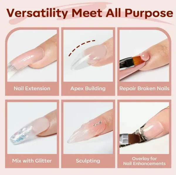 Model One Poly Nail Kit 30ml 2 Pieces w/ Slip Solution