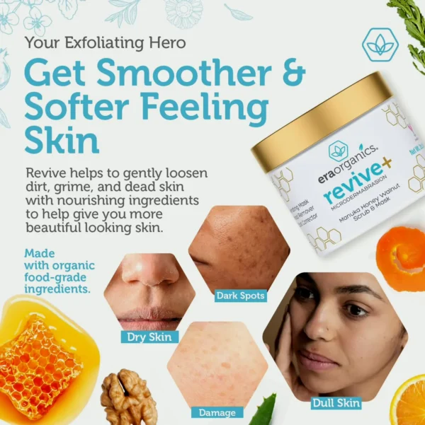 Epoch Natural Microdermabrasion Facial & Exfoliant Using Honey & Nut (2 oz)