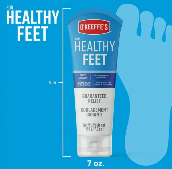 O'Keeffe's Cream for Feet, Treatment for Cracked Heels, 7 oz