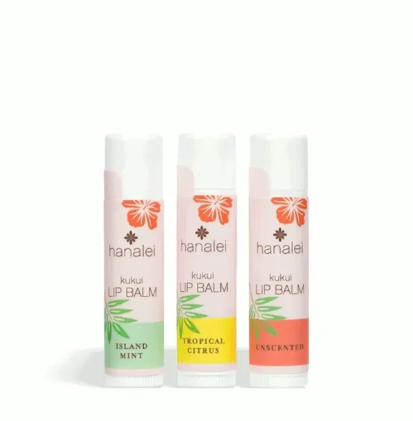 Kukui Oil Lip Moisturizer - Variety Pack SPF Protection (3 Tubes)