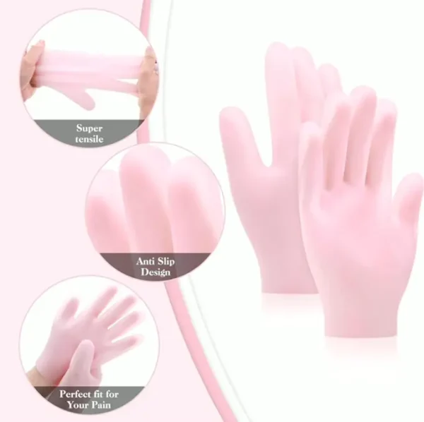 Silicone Moisturizing Gloves for Women, Anti-Slip Moisturizer Gloves