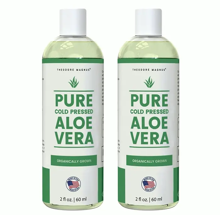 Natural Aloe Vera Gel for Skin - 2 Pack