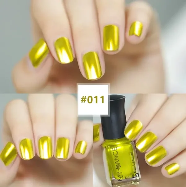 3 Colors Reflective Shiny Nail Enamel Kit