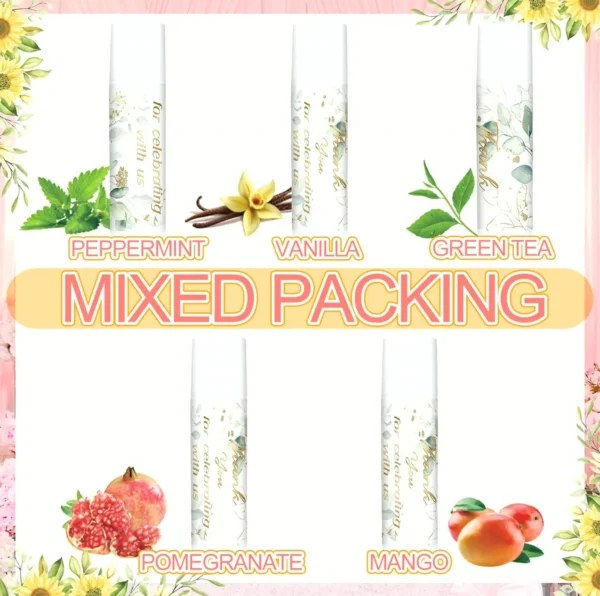 Dunzy Gift Lip Care Set featuring Mixed Scents for Party Favors