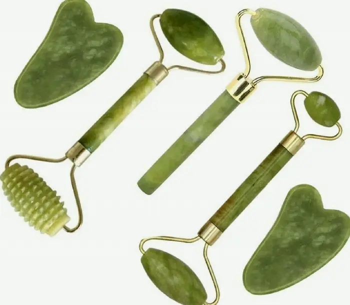 Gemstone Gua Sha Kit - 5 in 1 Tools With Massager