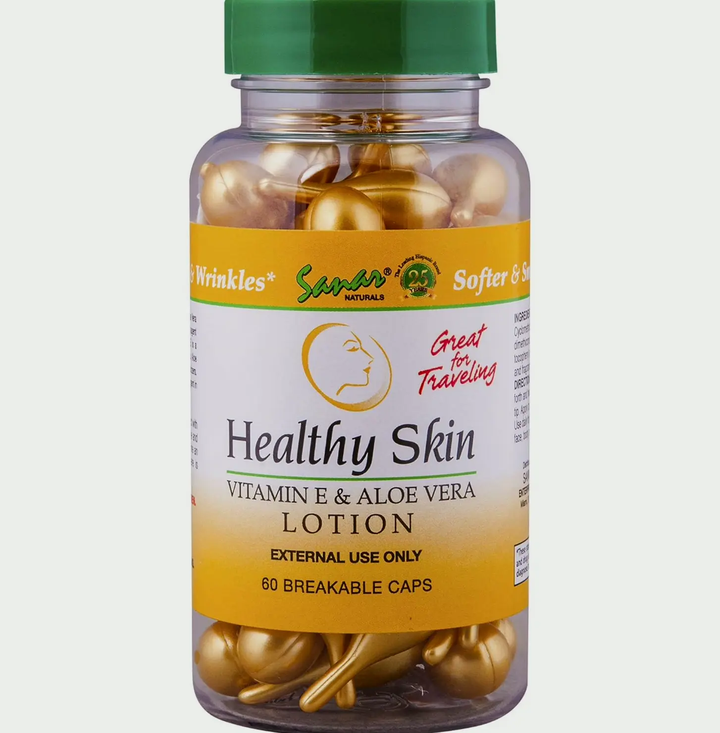 Nourishing Body Lotion with Vitamin E & Aloe Vera - 60 Capsules