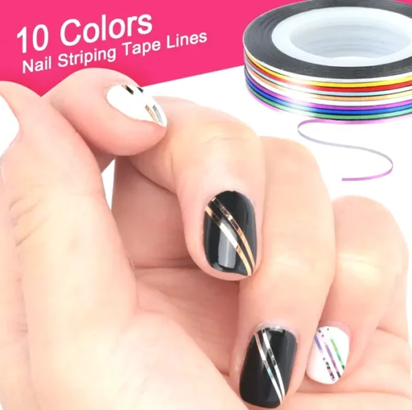 Youthful Nail Art Set with Tools & Decorations