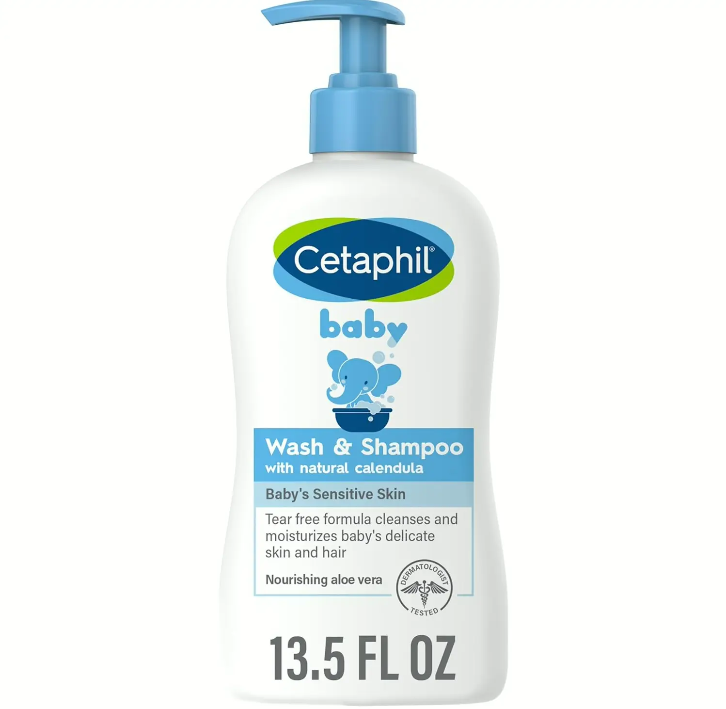 Cetaphil Wash and Calendula, Tearless, 13.5