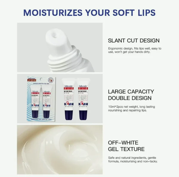 2Pcs Natural Lip Balm Set