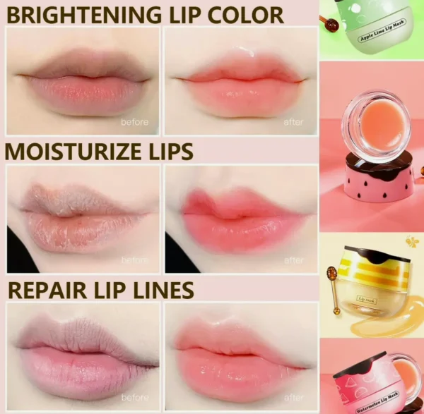 2 Pcs Apple-Lime & Watermelon-Flavored Lip Balm