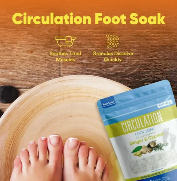 Circulation Foot Soak with Epsom Salt & Essential Oils (2 lbs)