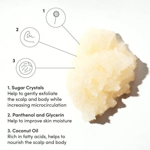 OUAI's Scalp & Skin Scrub Portable - Sleek & Hydrated Skin