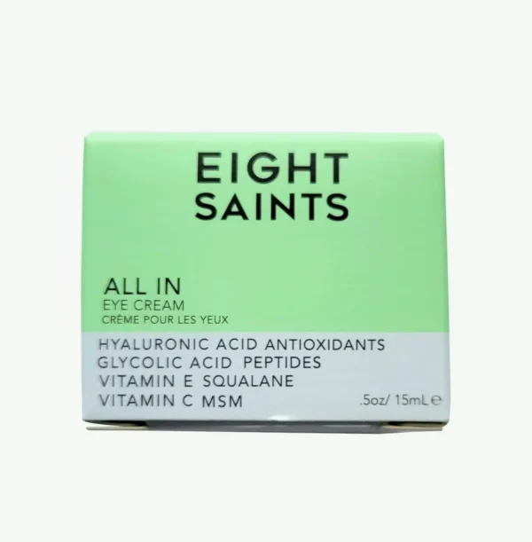 8 Saints Under-Eye Cream - Natural Puffiness Reducer, 0.5 oz