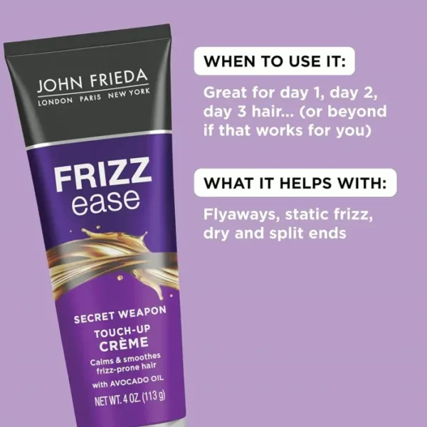 Johnny Frieda Curl Ease Anti-Frizz Styling Cream, 4 Ounce