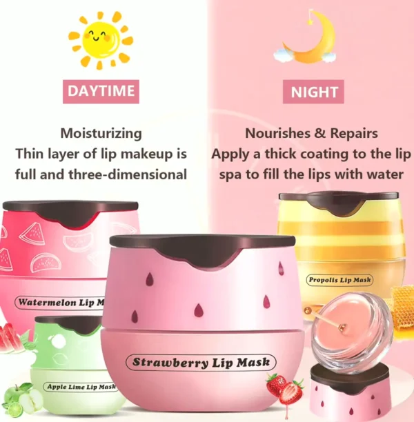 2 Pcs Apple-Lime & Watermelon-Flavored Lip Balm