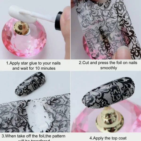 Halloween Manicure Foil Decals Pack - Witch Motifs