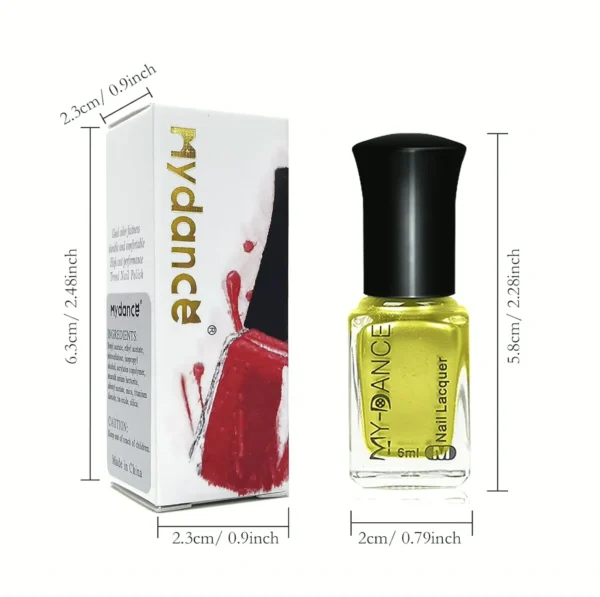 3 Colors Reflective Shiny Nail Enamel Kit