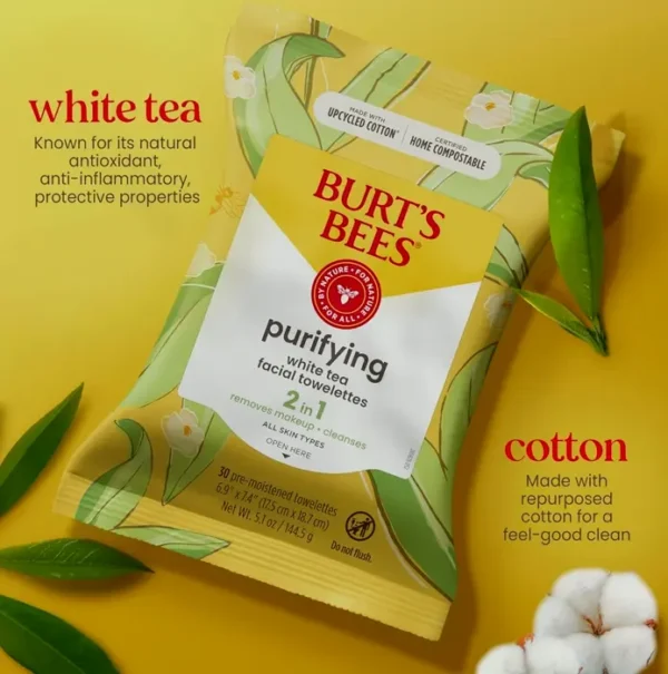 Tea Face Towelettes for Every Complexion Varieties, Moisturizing Cosmetic Eliminator, Thirty Ct 3-Pack