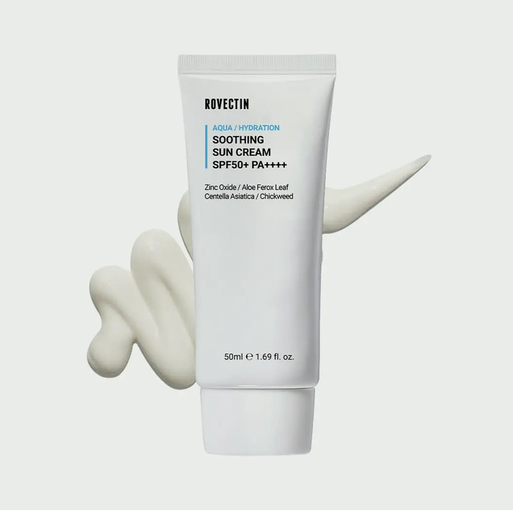Rovectin Aqua Soothing Sun Cream - K-Beauty Sunblock
