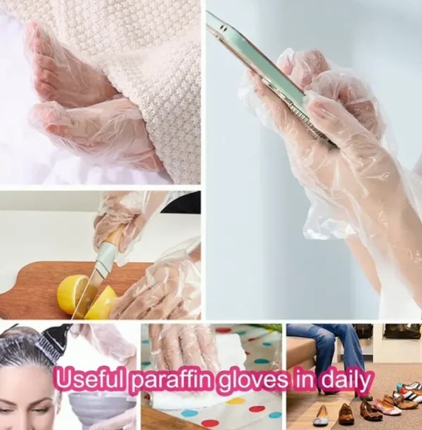 Wax Bags for Hands & Feet - 200pcs Thick Plastic