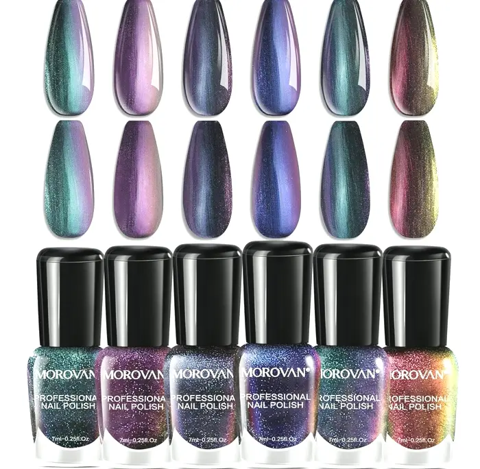 Morovan Metallic Nail Polish Pack: Quick Dry Polish Collection