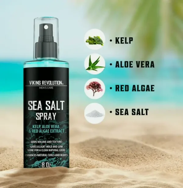 Norse Revolution Sea Salt Mist for Men's Hair - Kelp, Aloe Vera & Algae 8oz