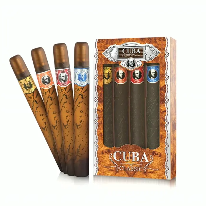 Cuban Assortment Set for Men: 4 EDT Sprays