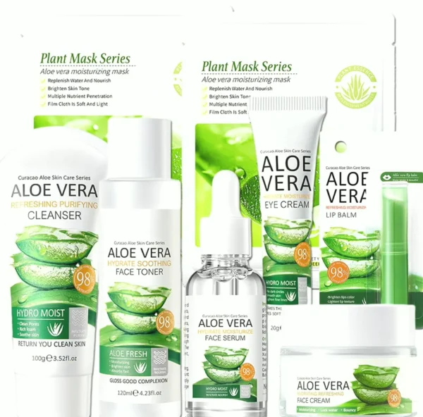 Natural Plant-Based Skin Care Kit, 8-Piece Pack