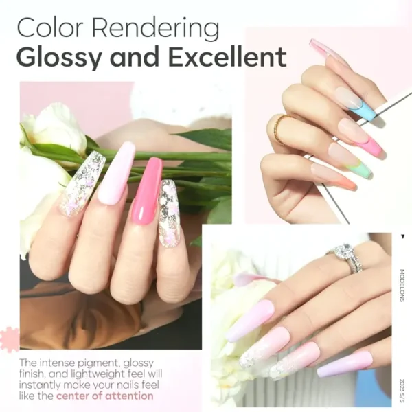 Model One's Pieces Dip Powder Nail Set Liquid Coat Activator