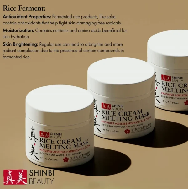 Japanese Rice Facial Mask - Organic Skincare 1oz