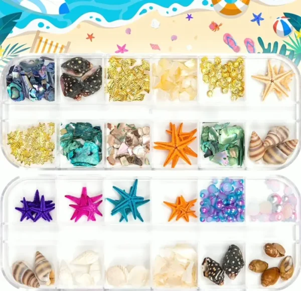 Brand 24 Grids Summer Three-Dimensional Nail Art