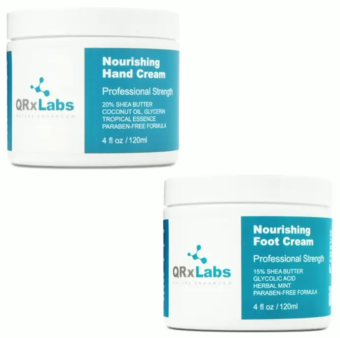 QRX Labs Hydrating Hands and Feet Lotion Set - 4 oz