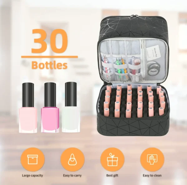 Portable Manicure Holder featuring LED Lamp