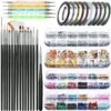Youthful Nail Art Set with Tools & Decorations