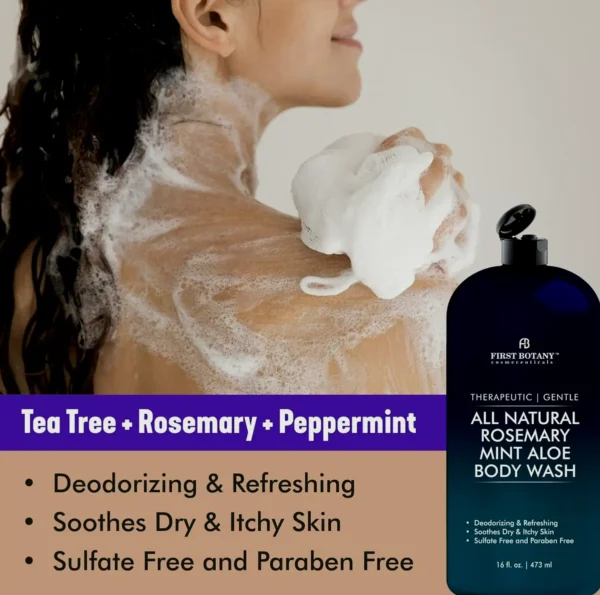 All-Natural Shower Gel - Fights Odor, Foot Issues, Nail Issues