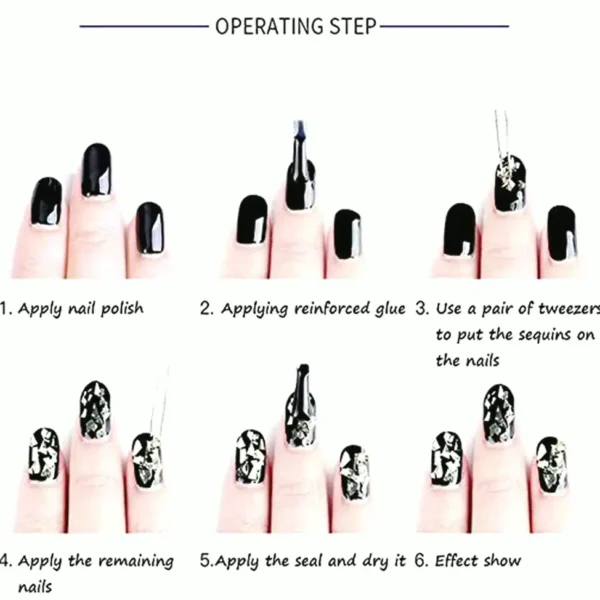 12 Shades Holographic Laser Nail Glitter
