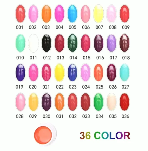 36 Shades UV Polish Kit Including Brush