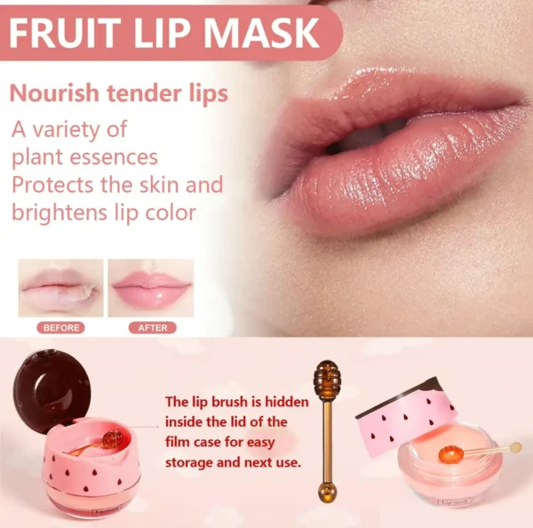 2 Pcs Apple-Lime & Watermelon-Flavored Lip Balm